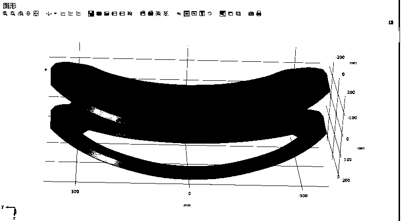 automobile windshield forming simulation method based on COMSOL Multiphysics