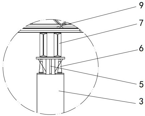 Construction system and method for cast-in-place box girder support of soft foundation area urban railway