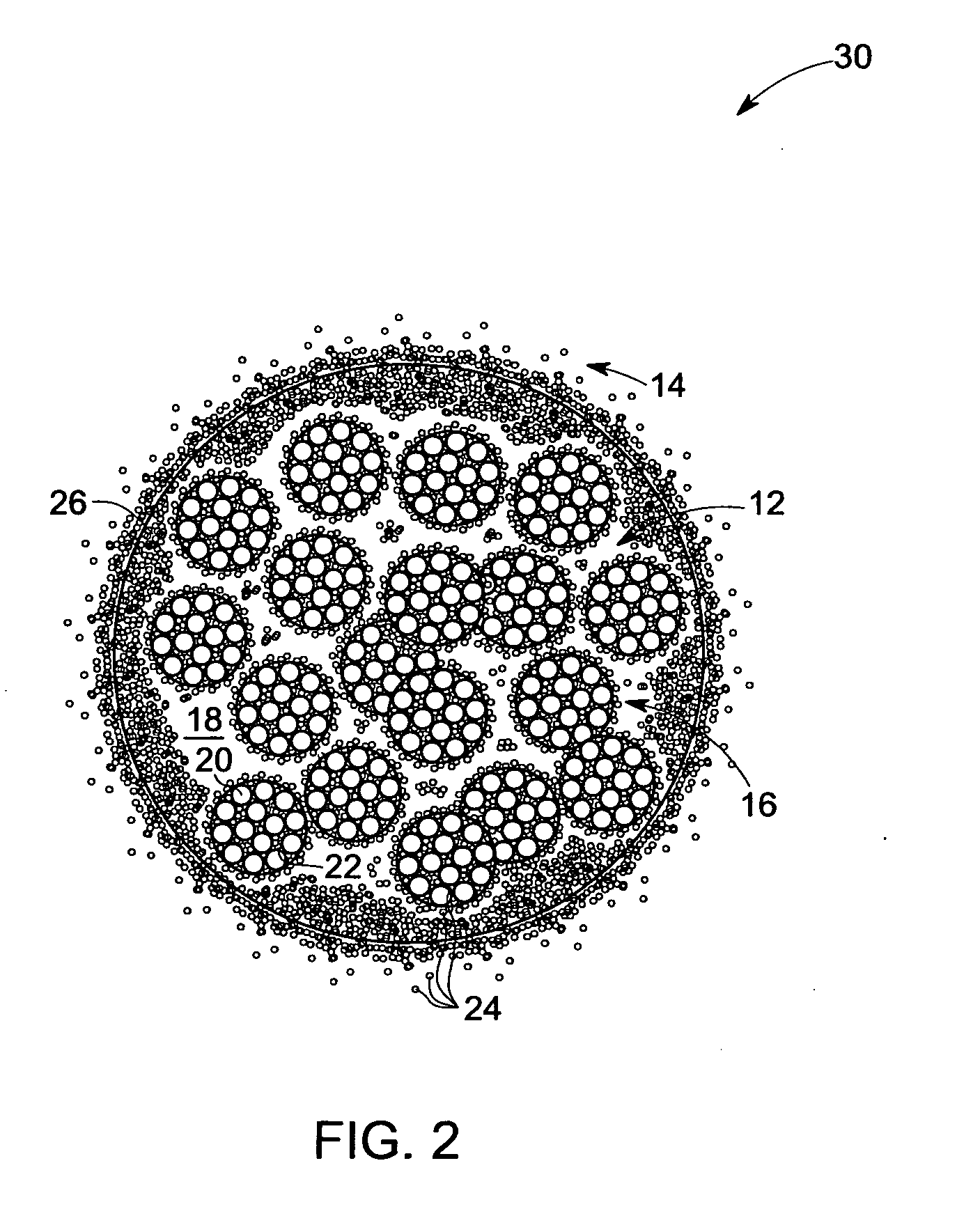 Core-shell ceramic particulate and method of making