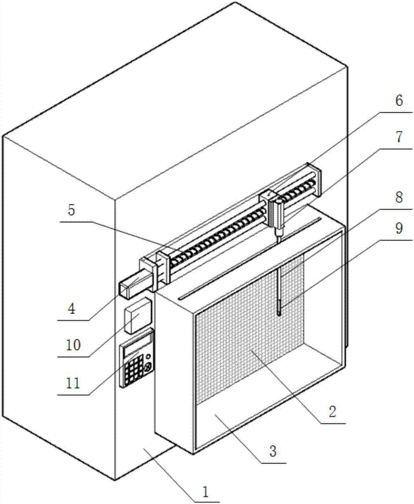 Blower fan filter set and EFU surface wind speed uniformity automatic testing device and method