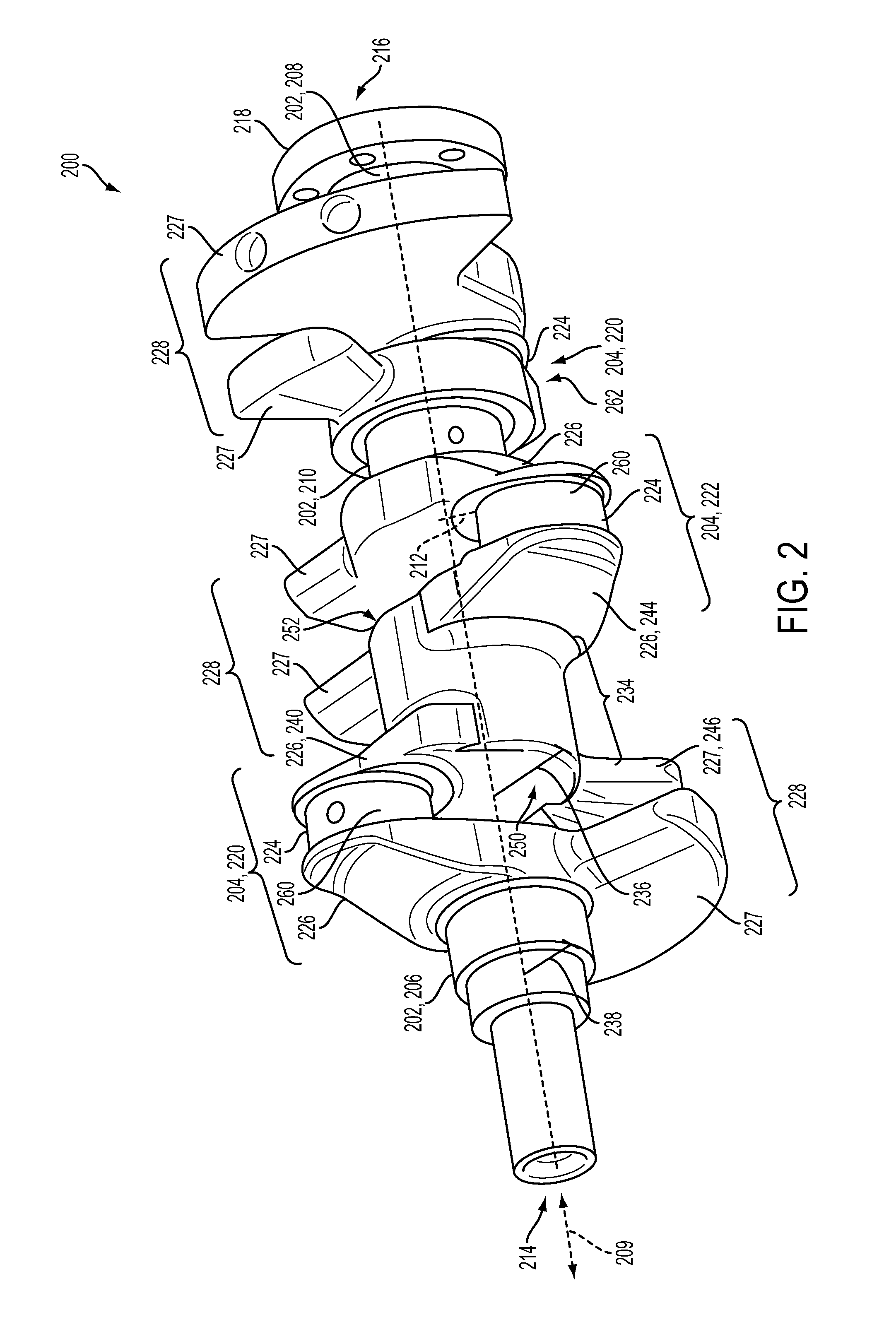 Engine crankshaft