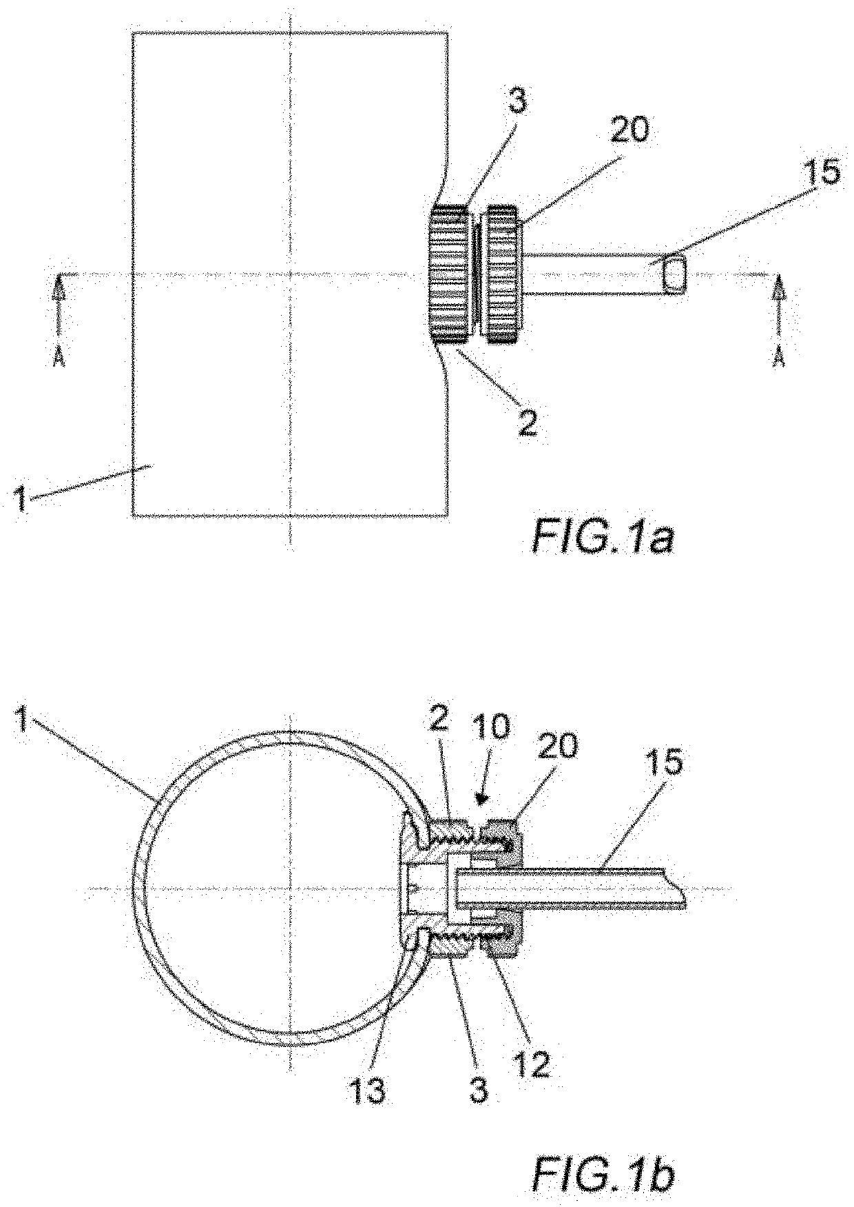 Fitting with ring nut for fixing a branch pipe of an irrigation system