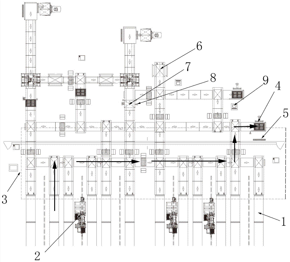 Cigarette packet sampling-inspection method capable of avoiding unloading of trays from conveying line