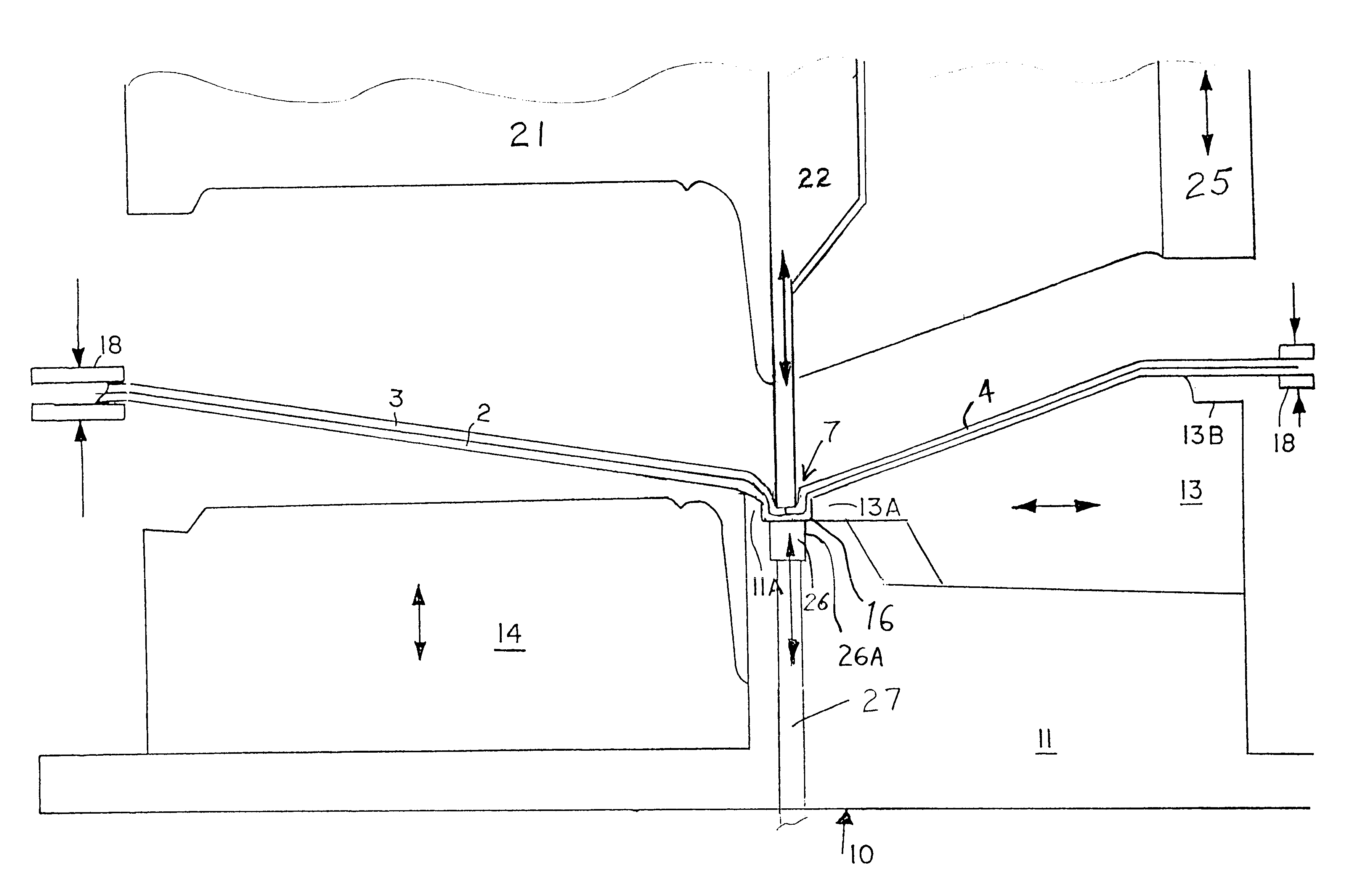 Method and apparatus for producing a precise joint between two cover materials for a trim component