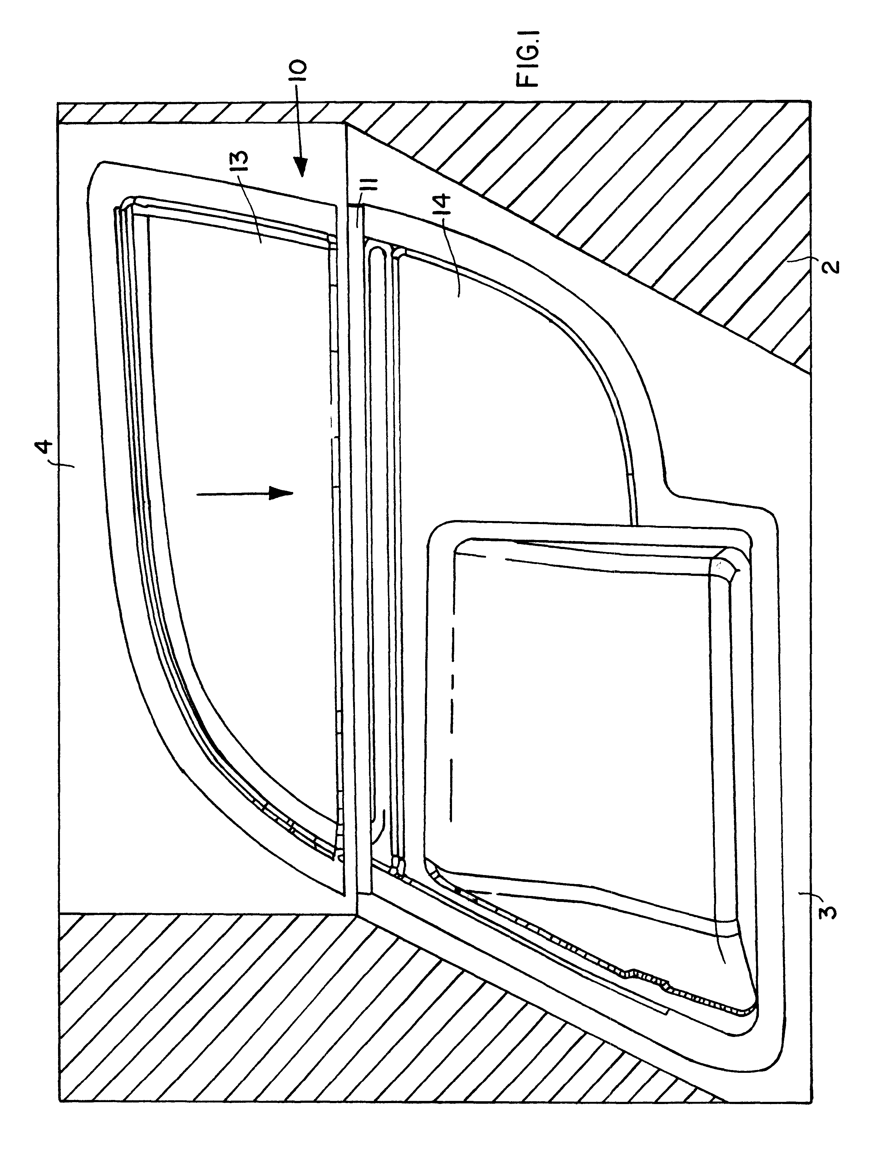 Method and apparatus for producing a precise joint between two cover materials for a trim component