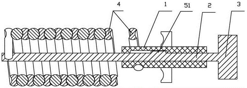 Tool for vessel dilator implanting operation