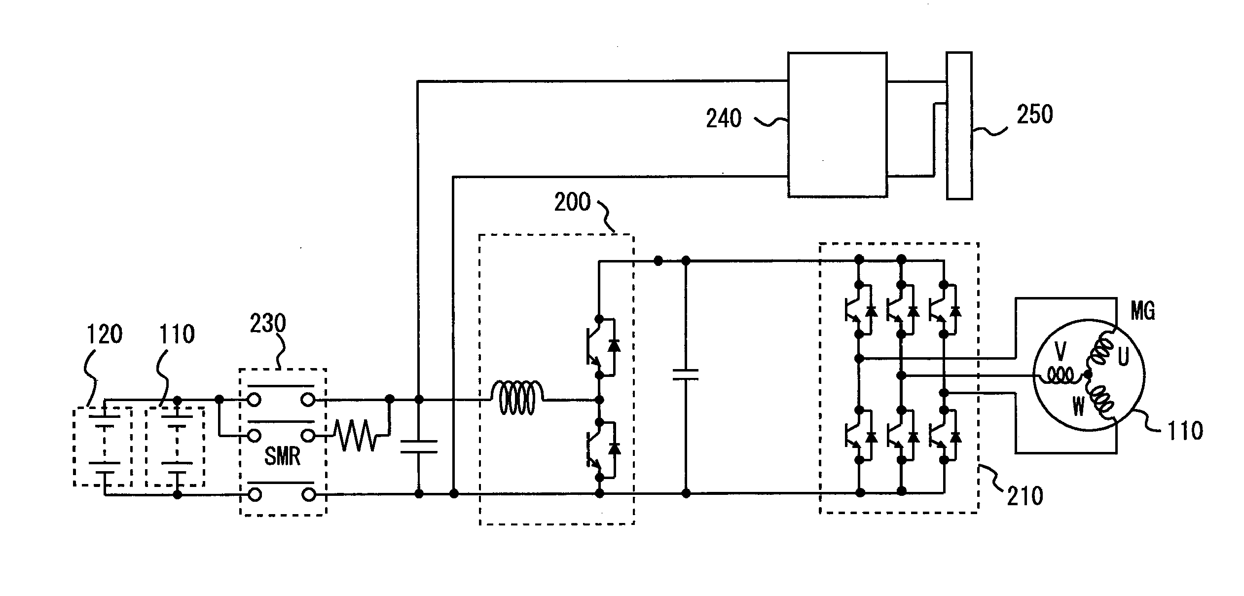 Power limiting apparatus for electric system, power limiting method for electric system and electric system