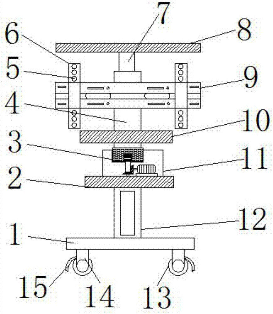 Super-high-definition naked-eye three-dimensional liquid crystal television bracket