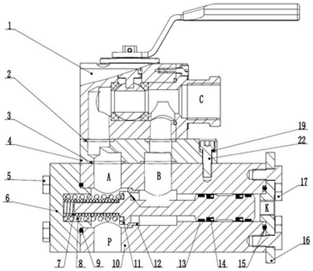 Waterway pressure resistant pilot operated directional control valve