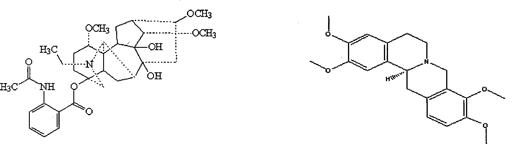 Analgesic anti-inflammatory composite medicament and method for preparing same