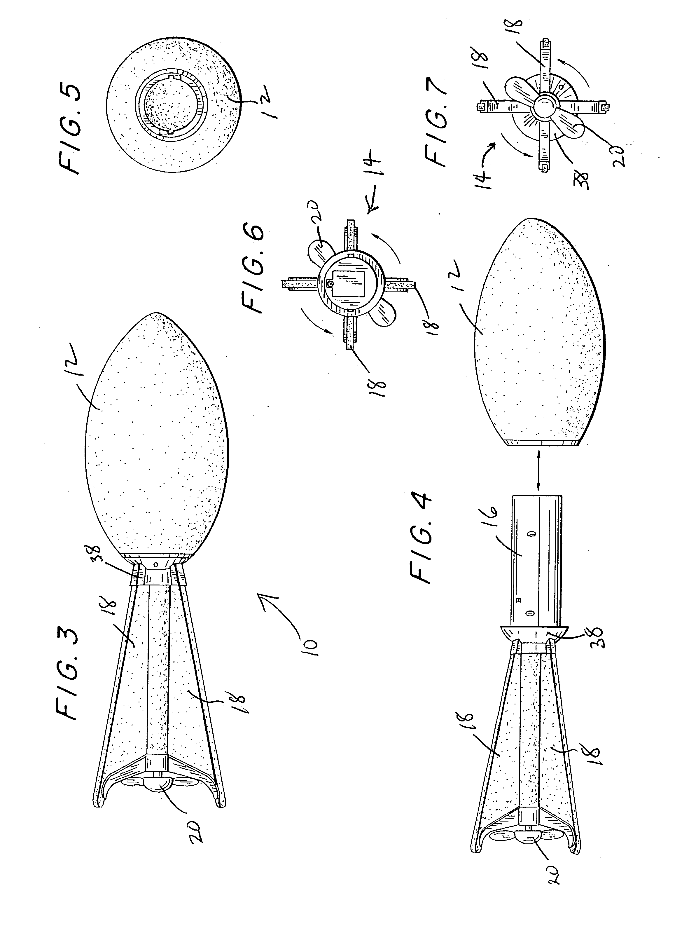 Propeller enhanced toy football