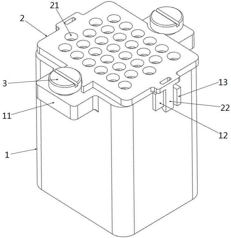 A contact piece anti-return connector