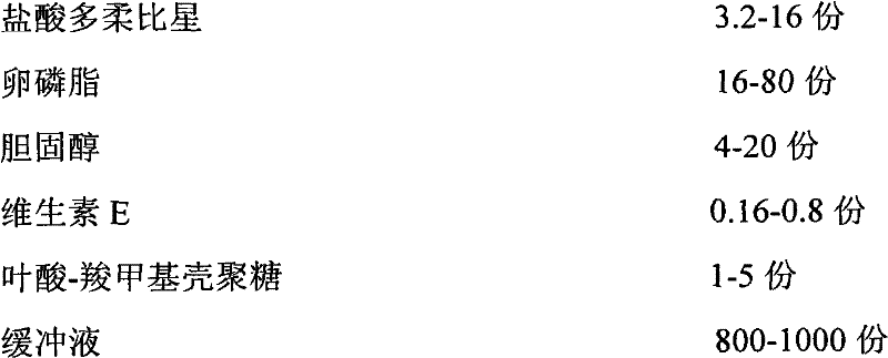 Ph sensitive doxorubicin nanoliposome modified by folic acid-carboxymethyl chitosan