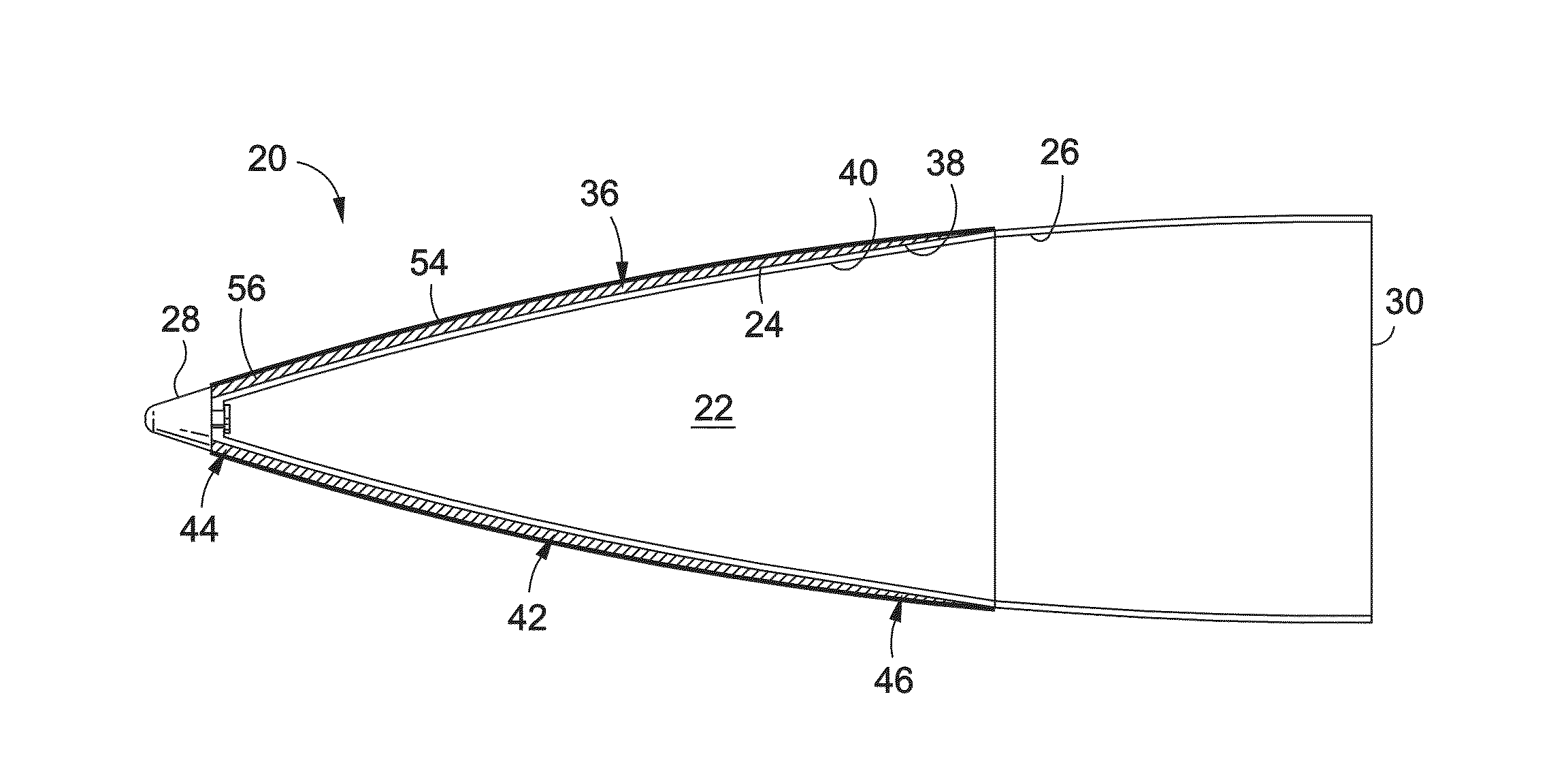 Thermal barrier coated RF radomes and method