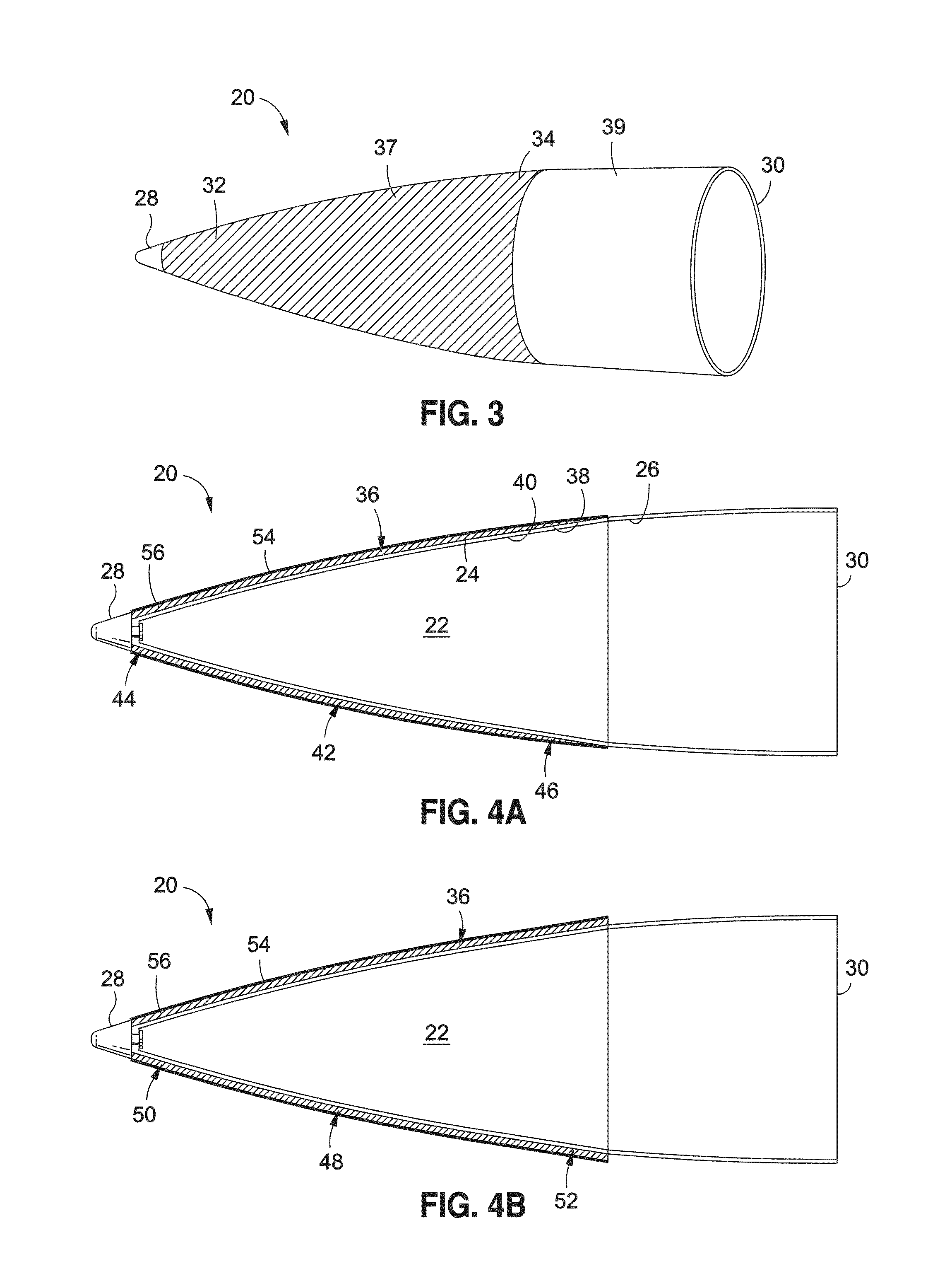 Thermal barrier coated RF radomes and method