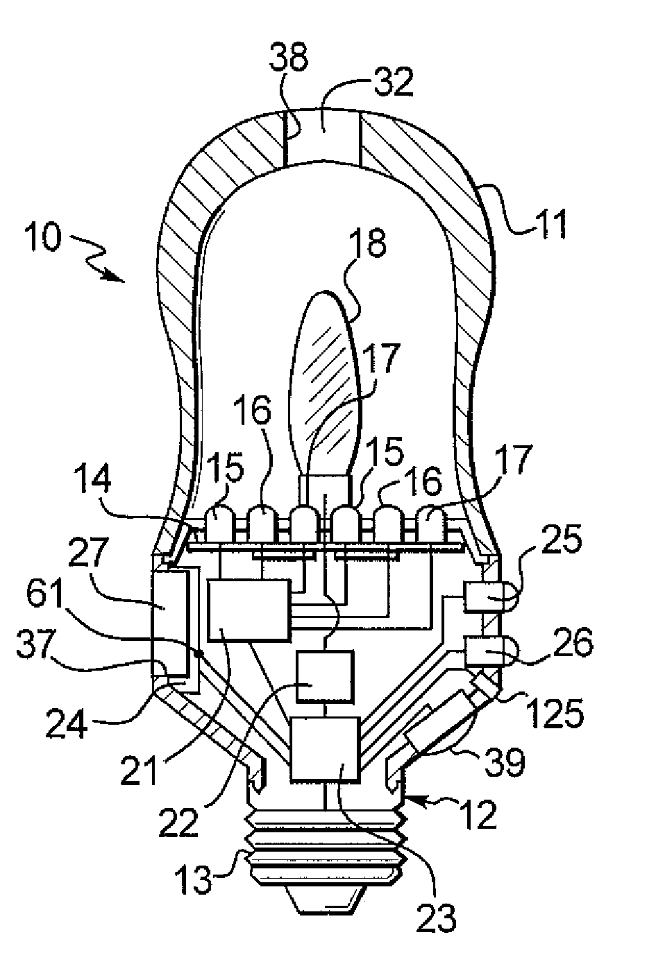 Structures for color changing light devices