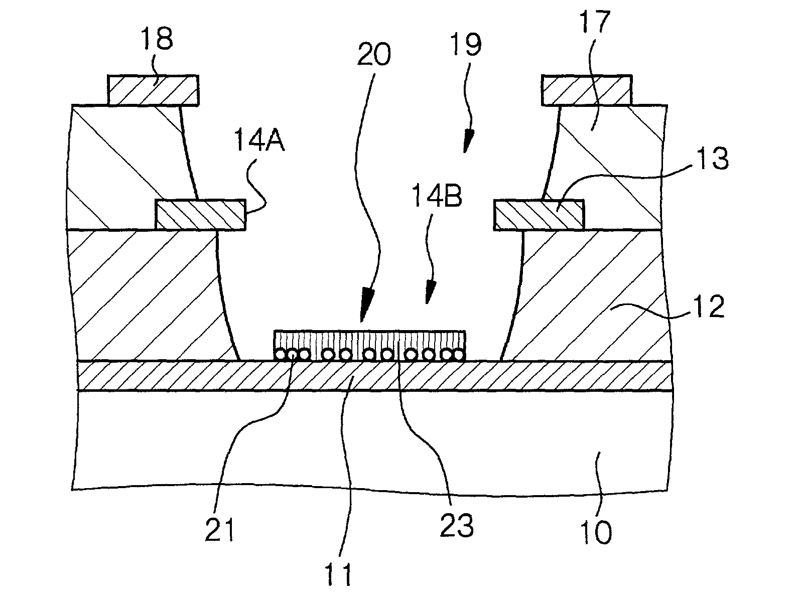 Electron emission device, cold cathode field emission device and method for the production thereof, and cold cathode field emission display and method for the production thereof