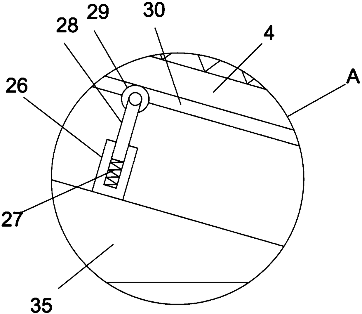 Feed putting device for fish farming