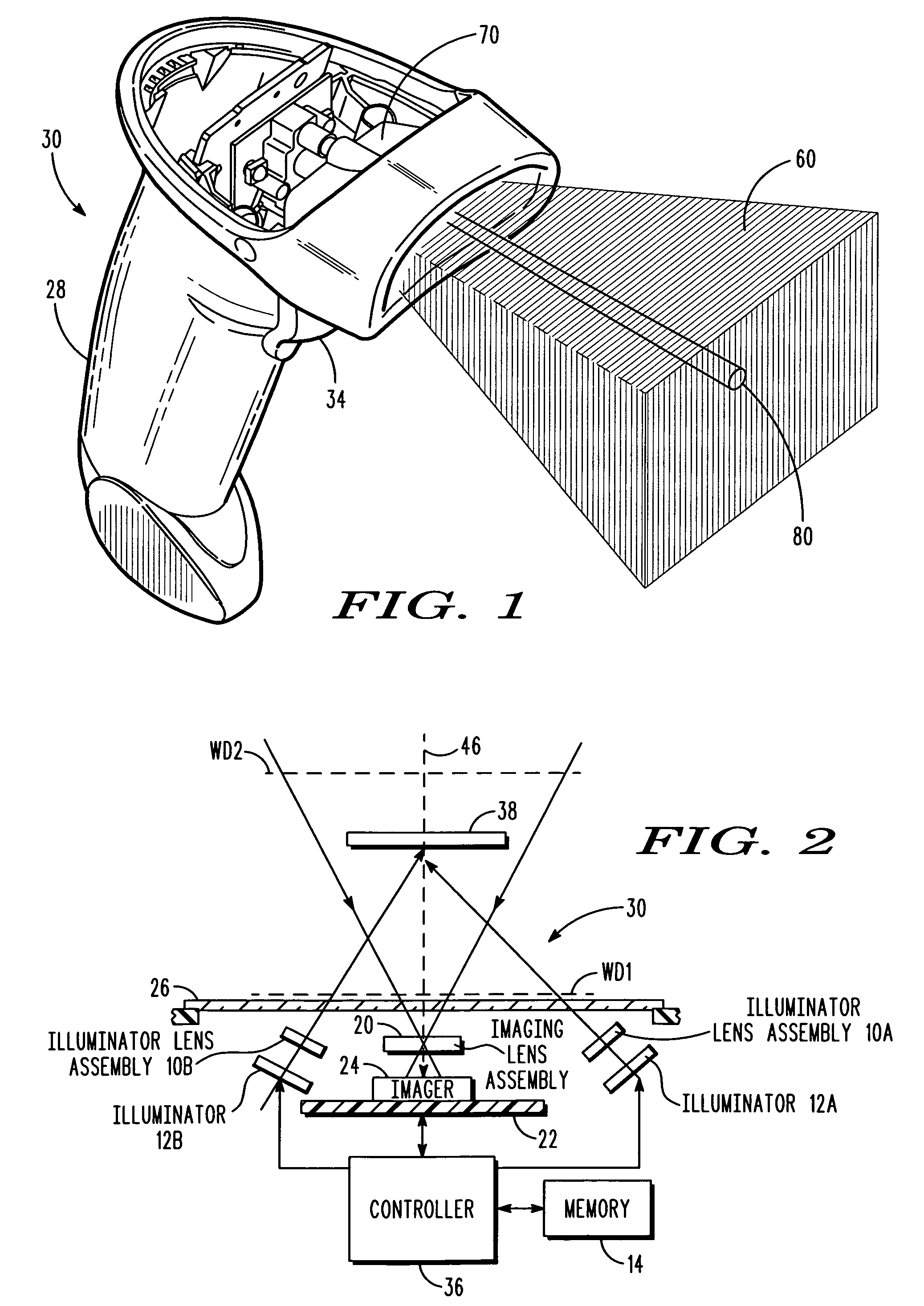 Imaging reader and method with dual function illumination light assembly