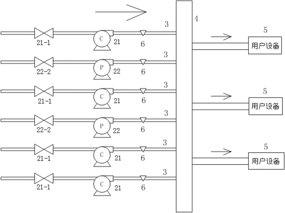 Air supply system and method for industrial furnace