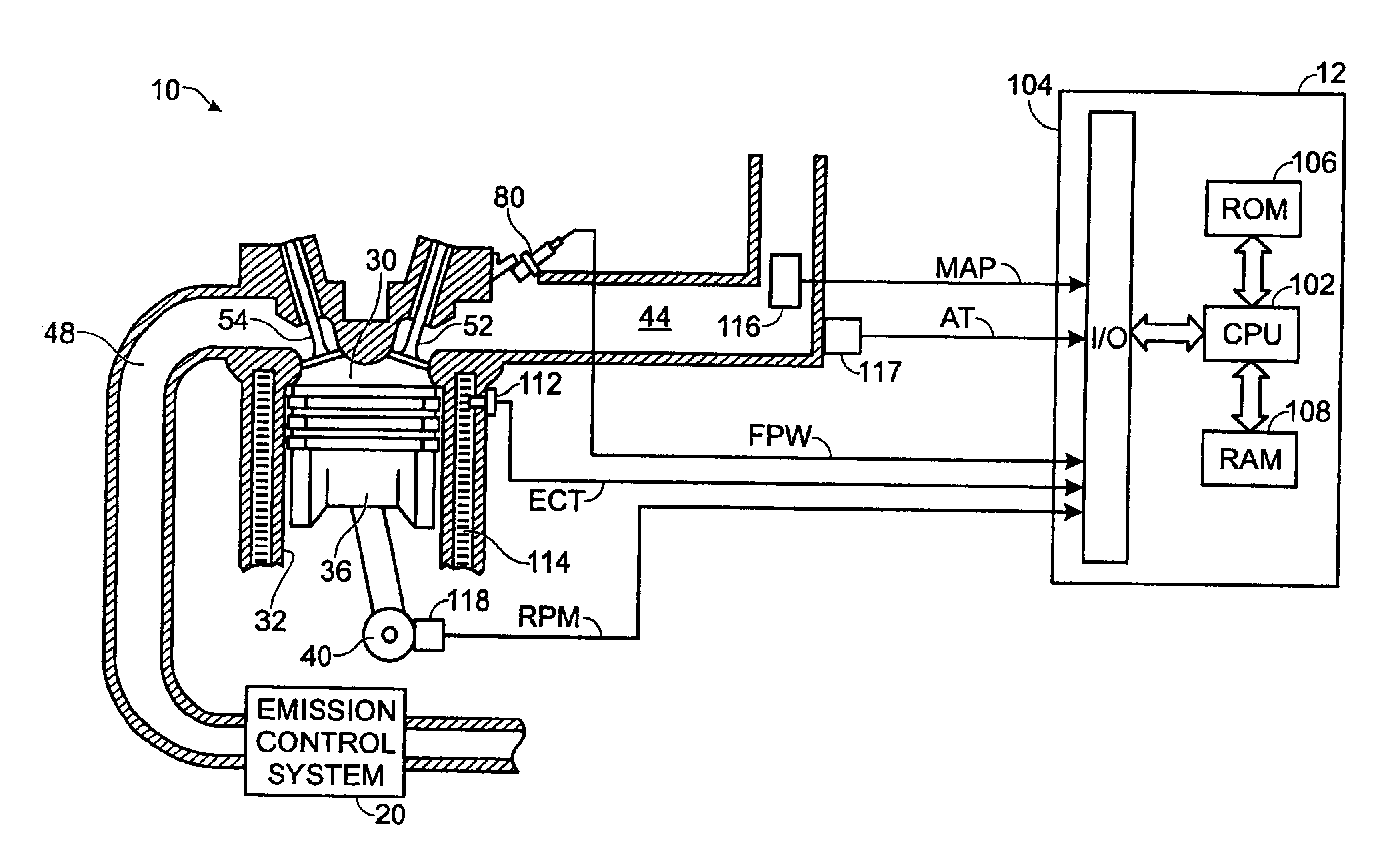 Pressure sensor diagnosis via a computer