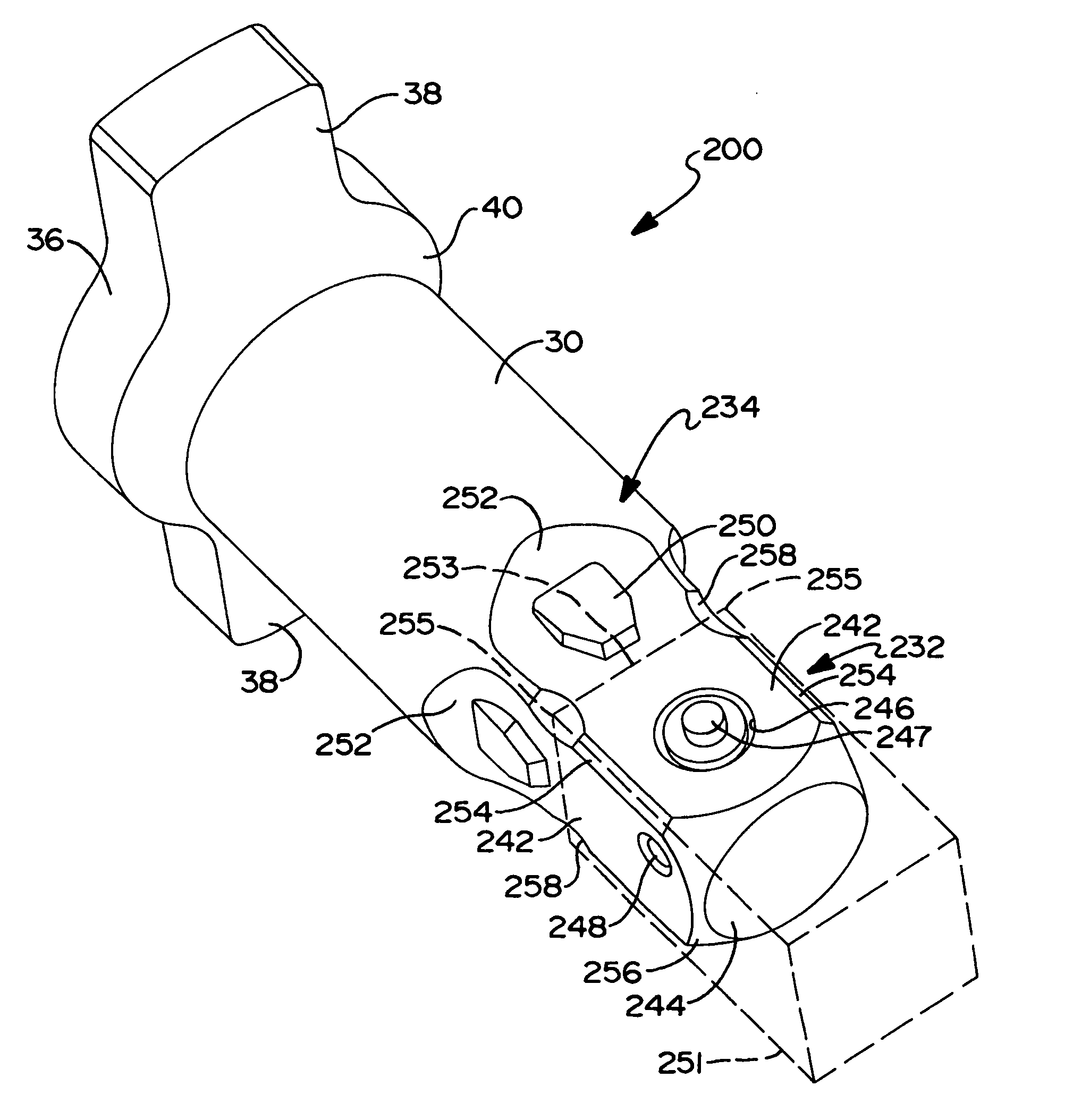 Impact wrench having an improved anvil to square driver transition