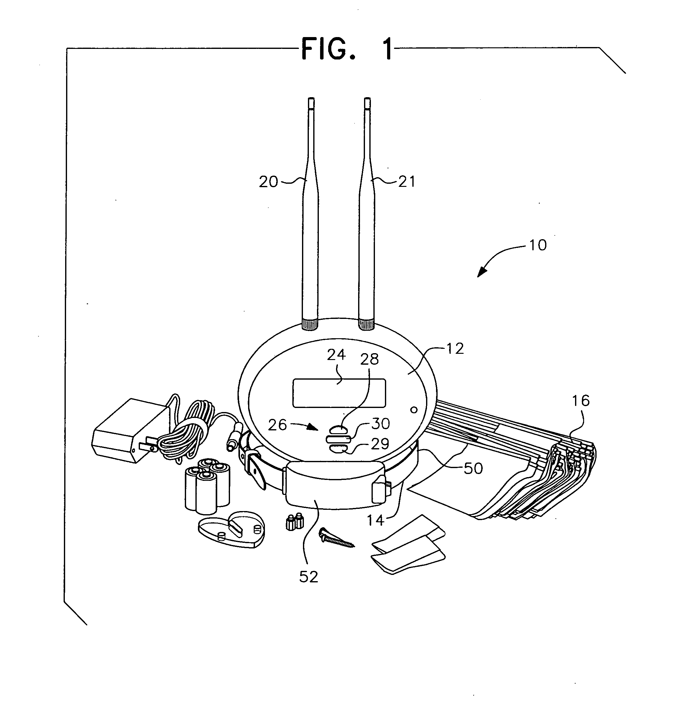 Radial-shape wireless dog fence system and method