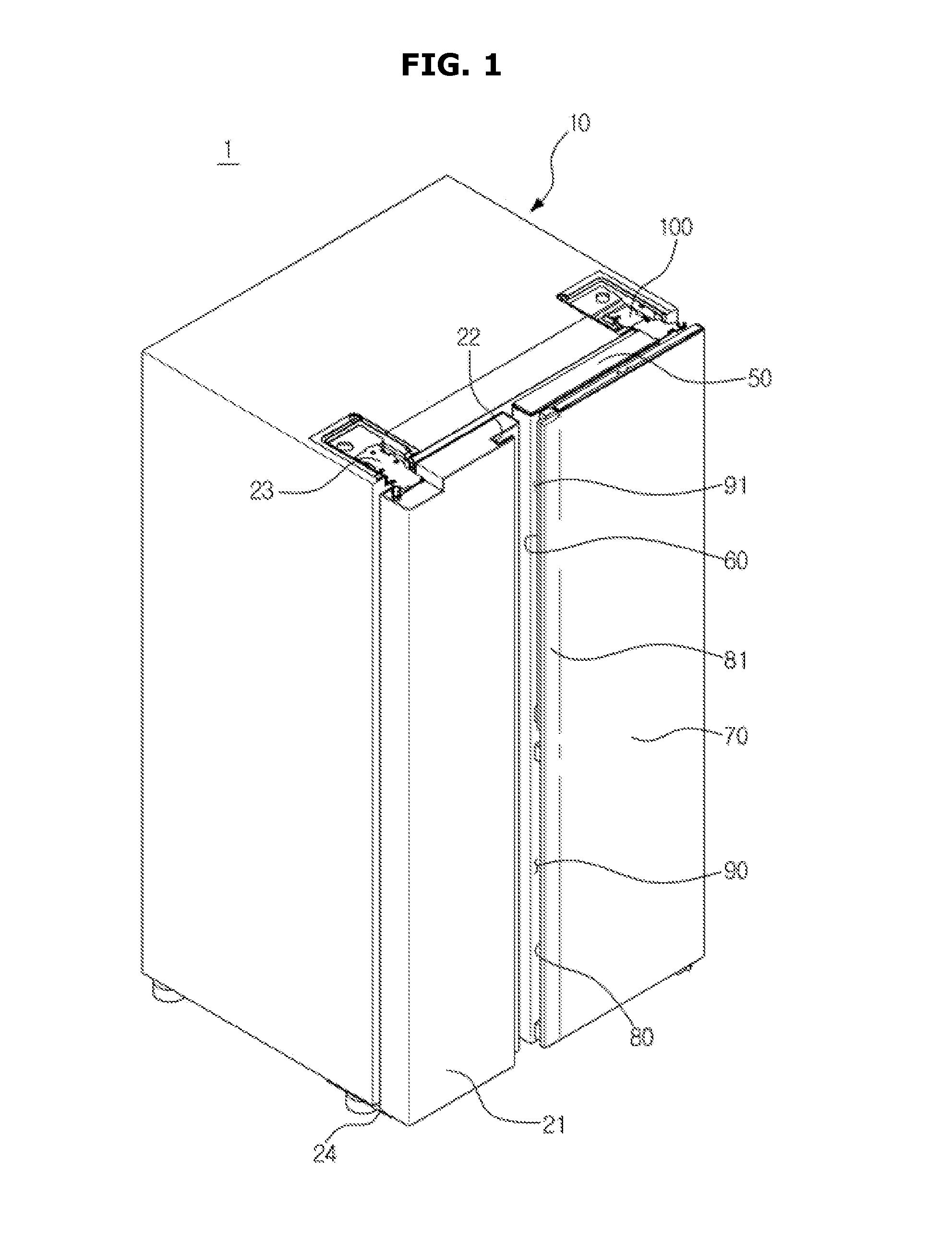 Refrigerator having double doors