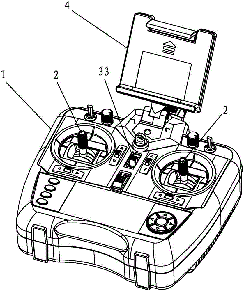 A novel model airplane remote controller