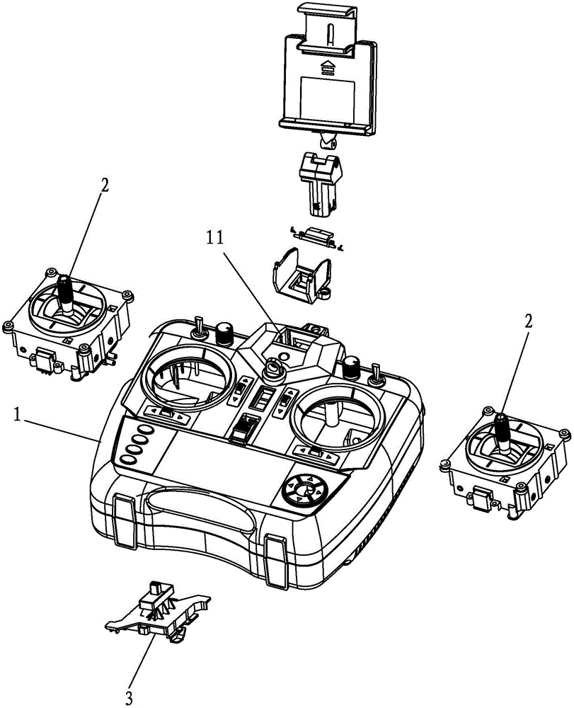 A novel model airplane remote controller