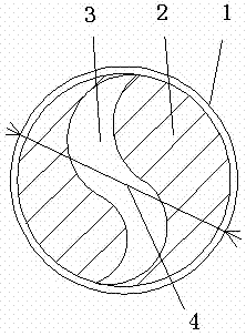 Hollow filter stick and production method thereof