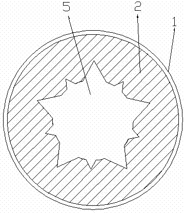 Hollow filter stick and production method thereof