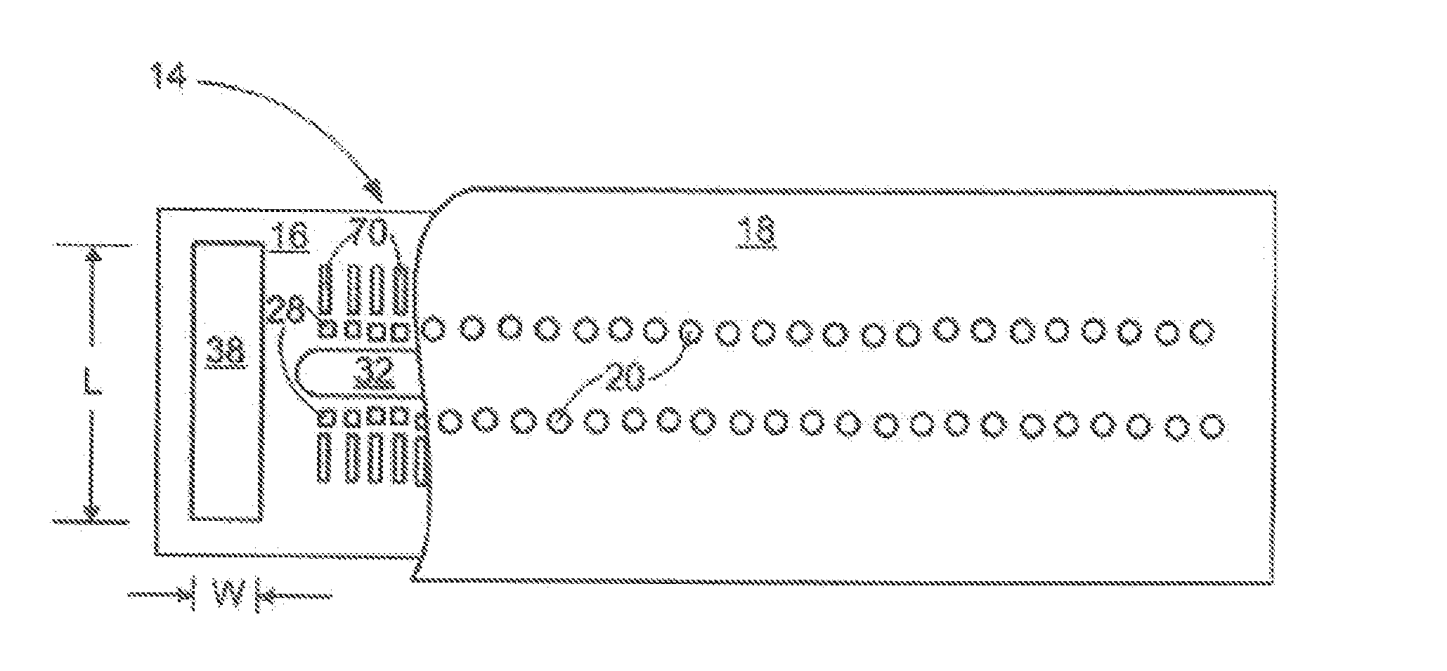 Micro-fluid ejecting device having embedded memory devices