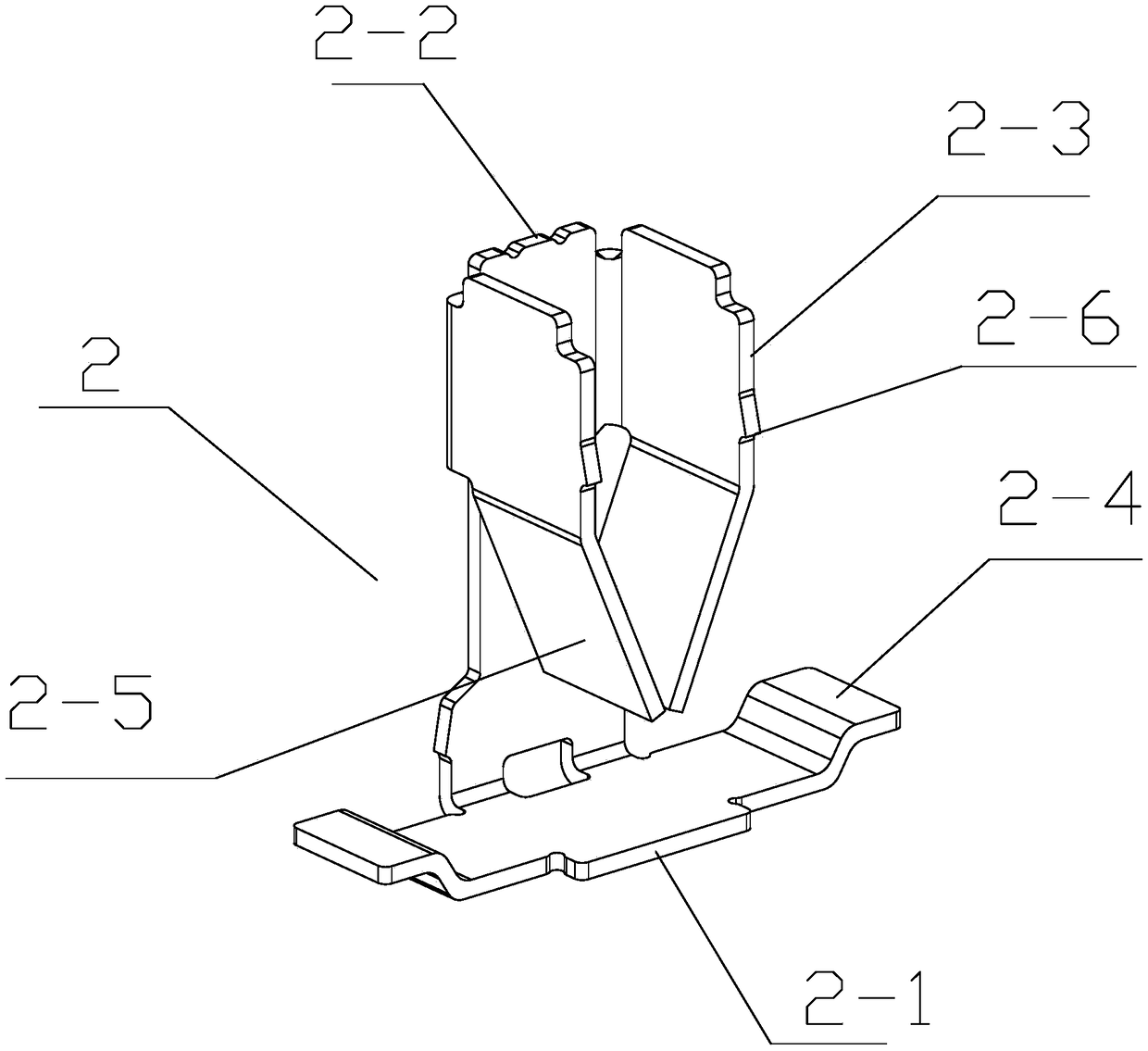 A terminal with a guide structure