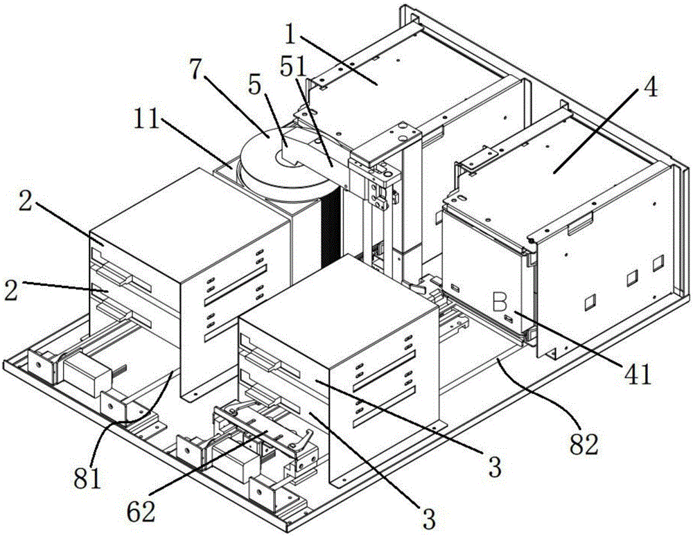 A cantilever grab system