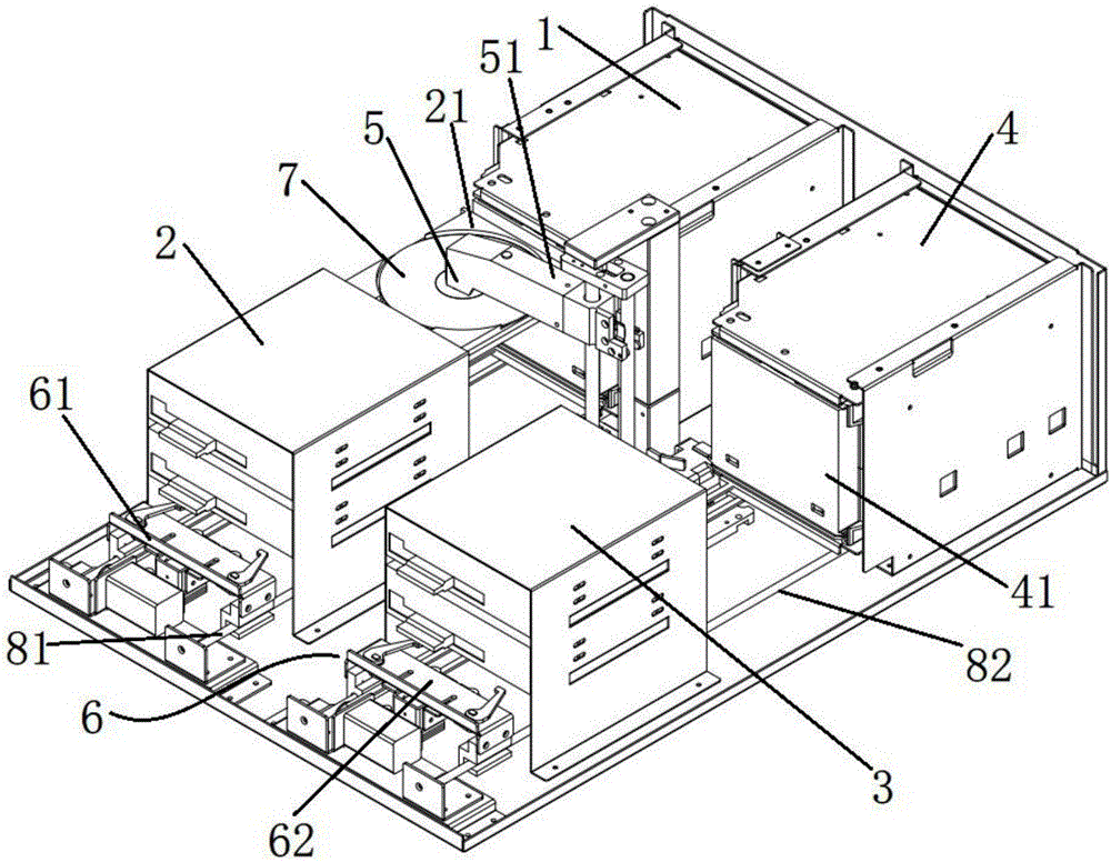 A cantilever grab system