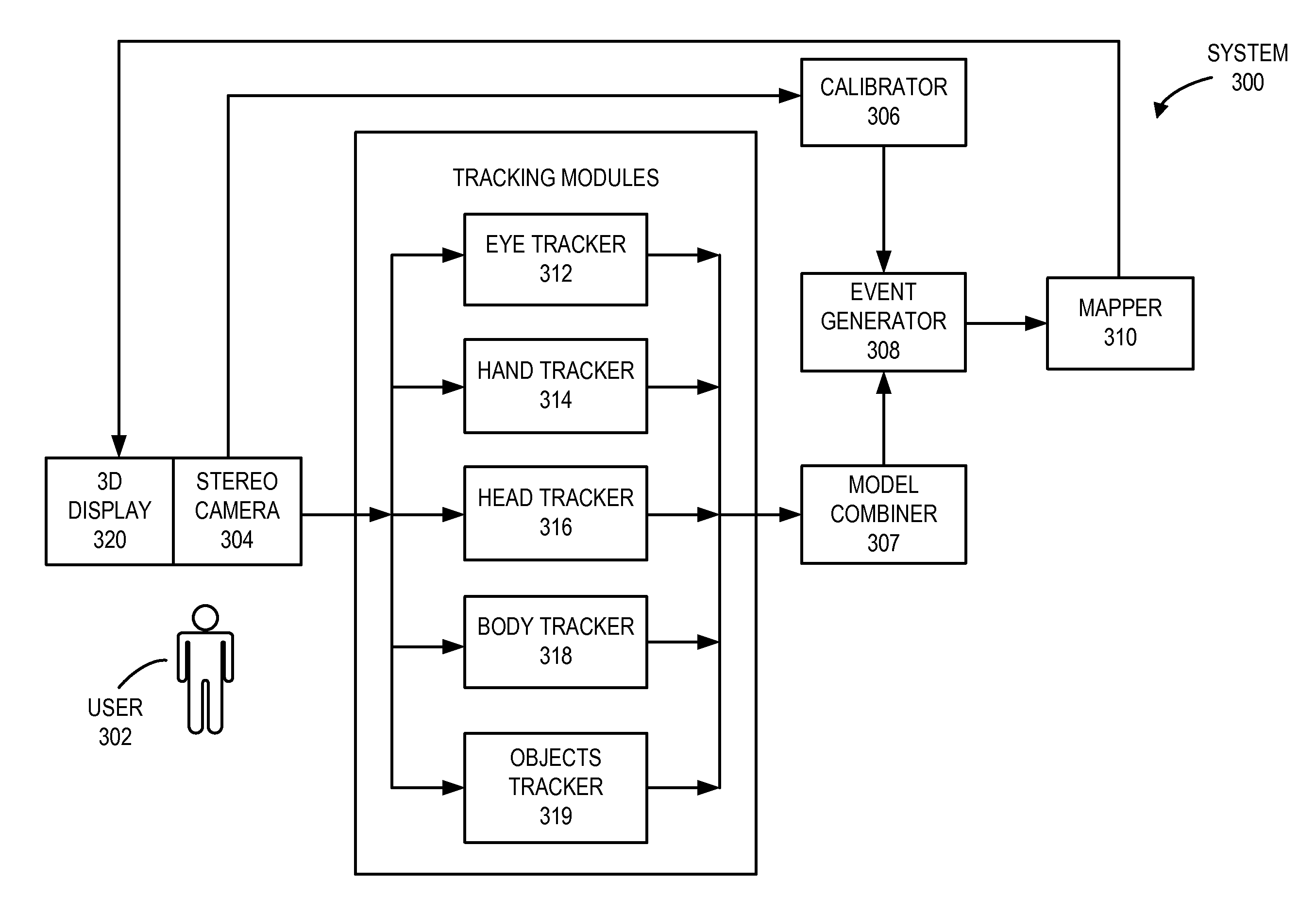 Combined stereo camera and stereo display interaction