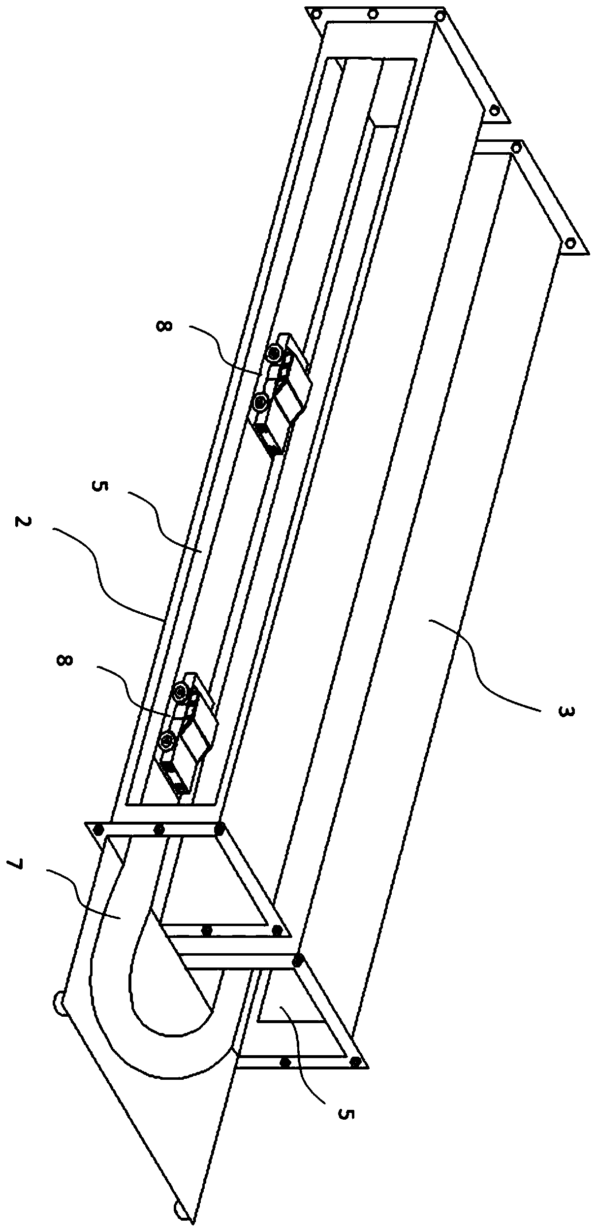 Adjacent continuous tunnel group ventilation experiment device and manufacture method