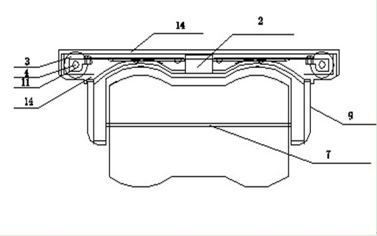 Steering module of electric remote control sliding plate