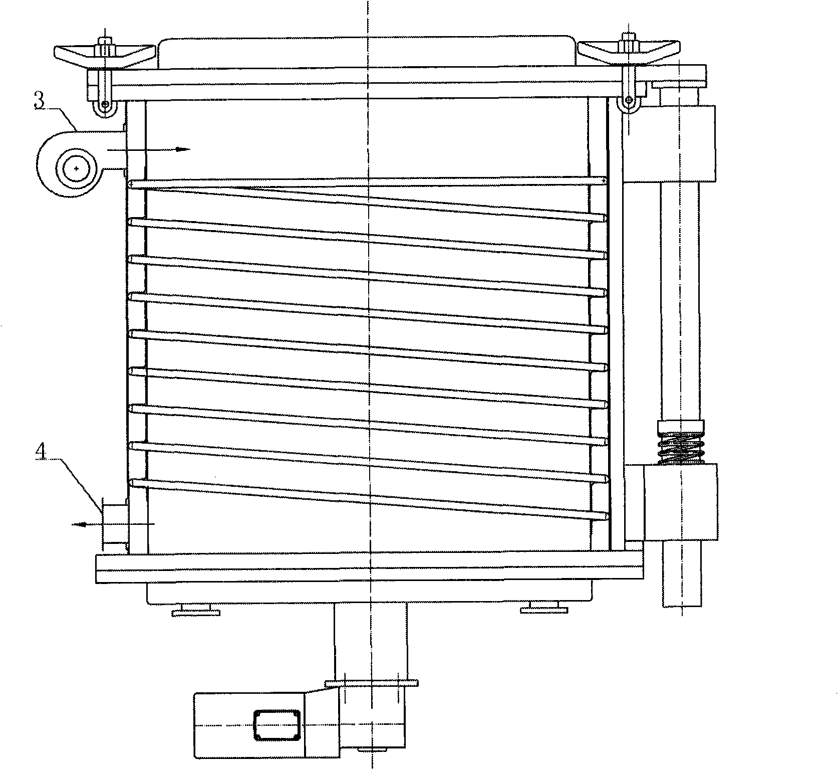 Lithium ion battery pole piece coil vacuum drying oven