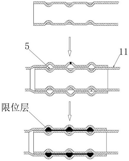 A steel pipe with an integrated connection structure