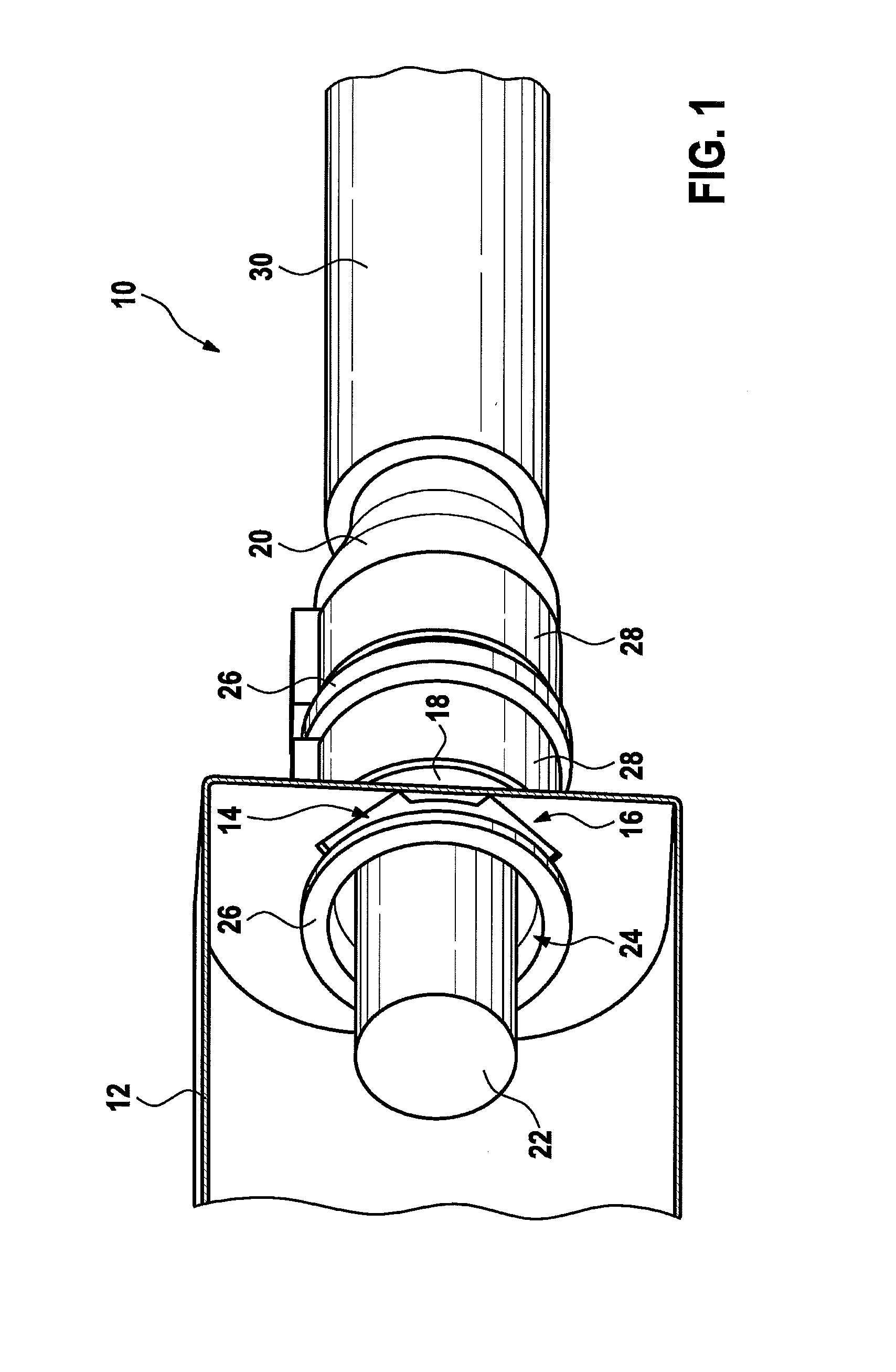 Shielding arrangement for high-current applications