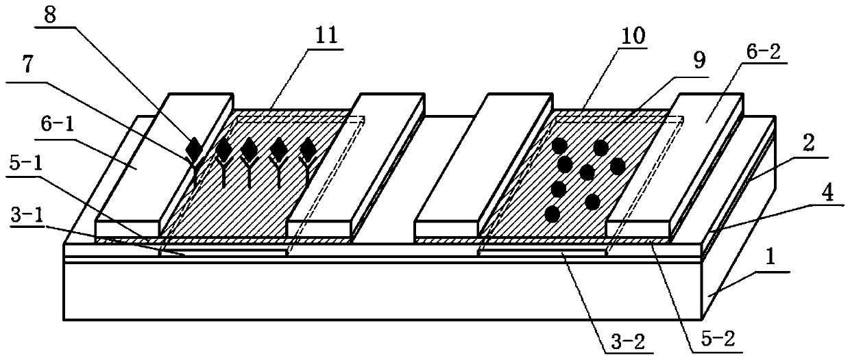 A graphene field effect transistor array biosensor and its preparation method and detection method