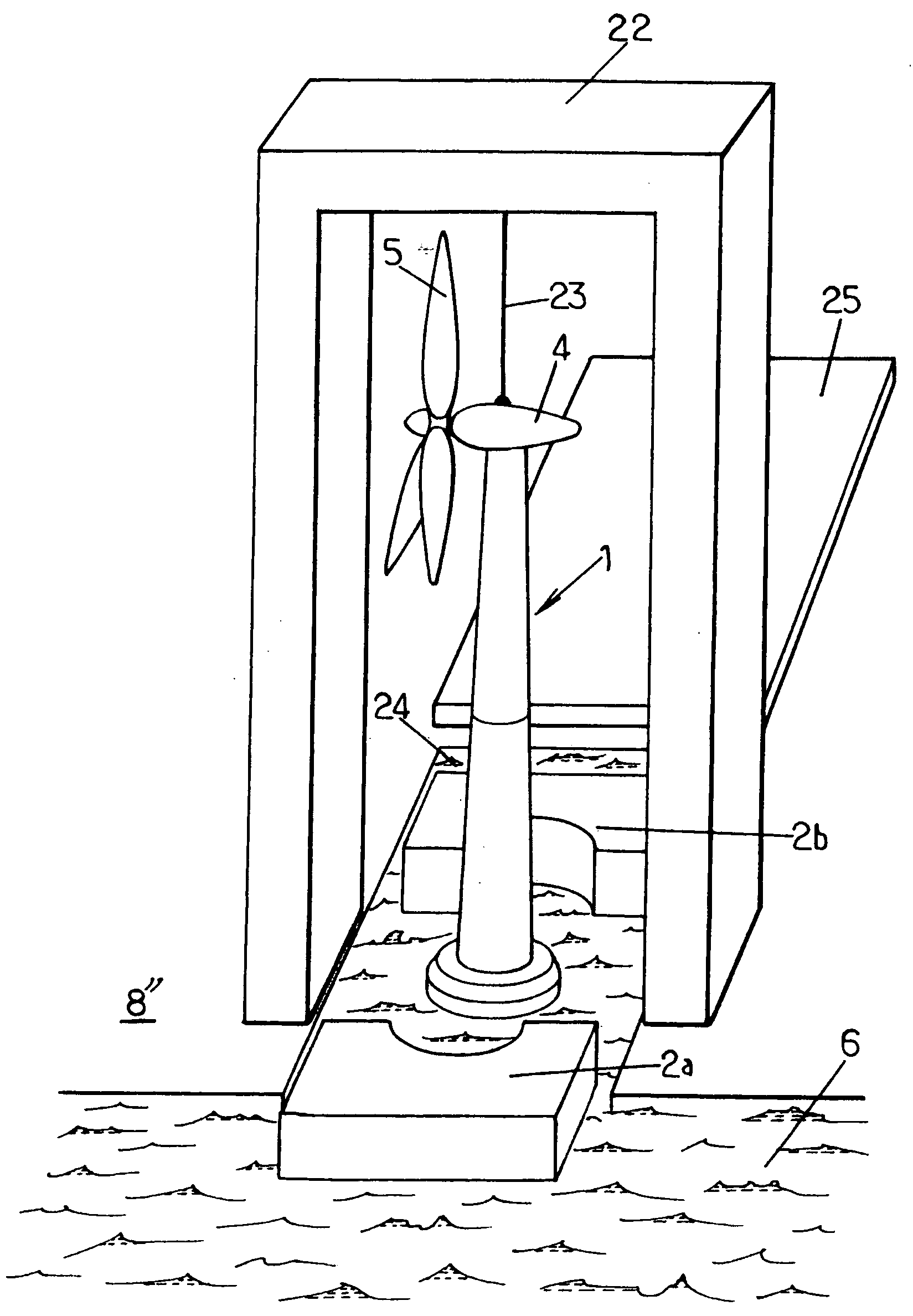 Method for the transport of a civil engineering structure in an aquatic medium