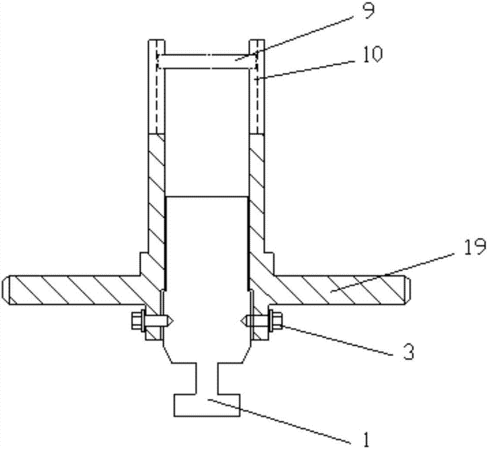 Friction stir device with adjustable filling pressure and welding method