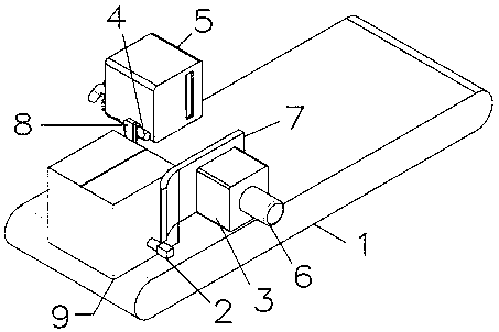 Inductive positioning code-spurting device