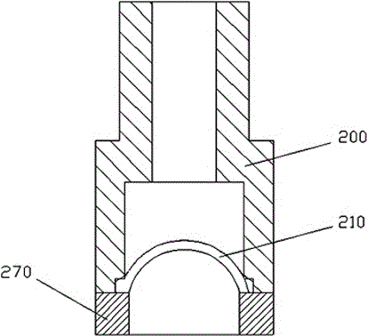 Liquid retaining and liquid dropping preventing device for soap dispenser and working method of device