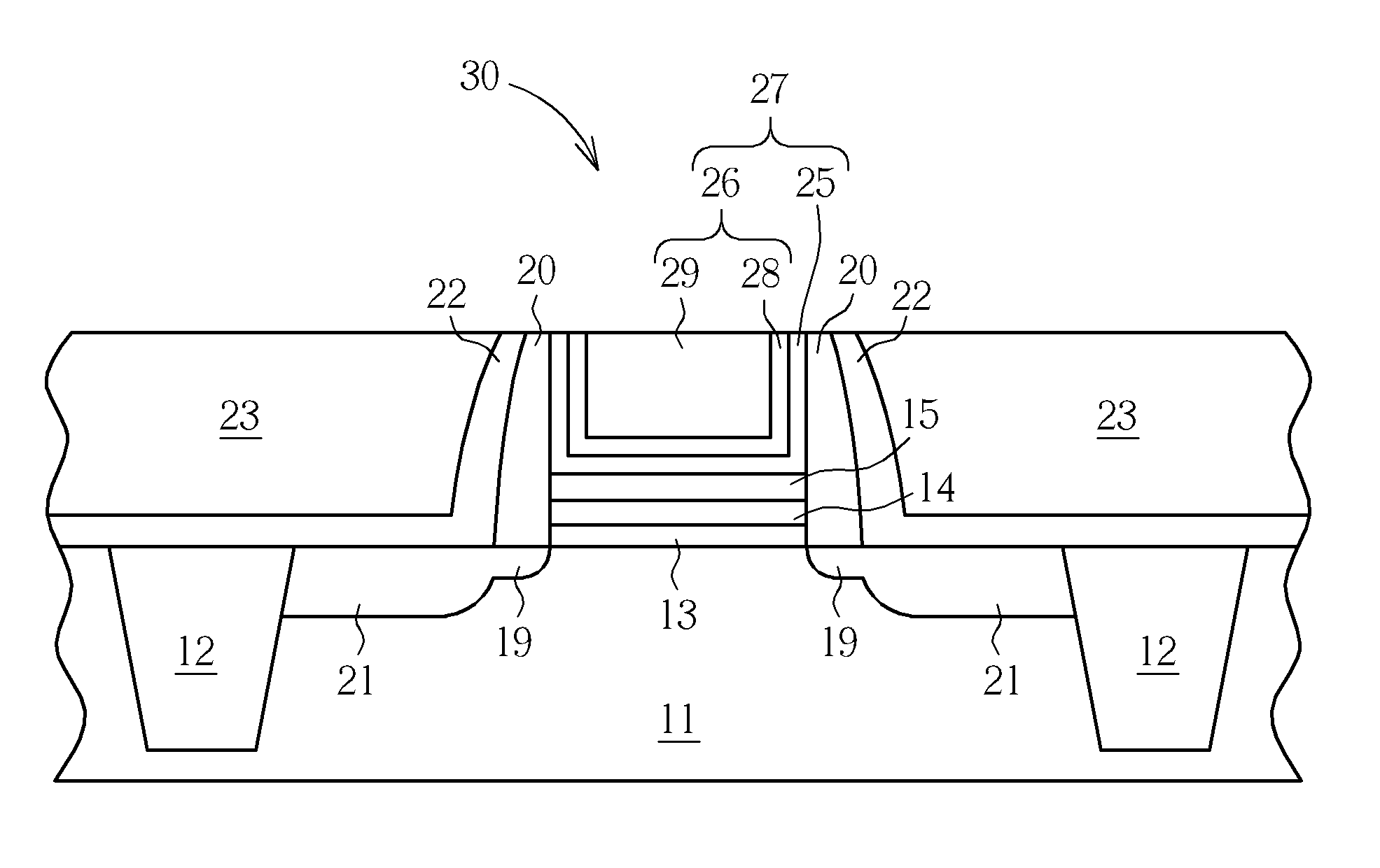 Transistor having aluminum metal gate and method of making the same