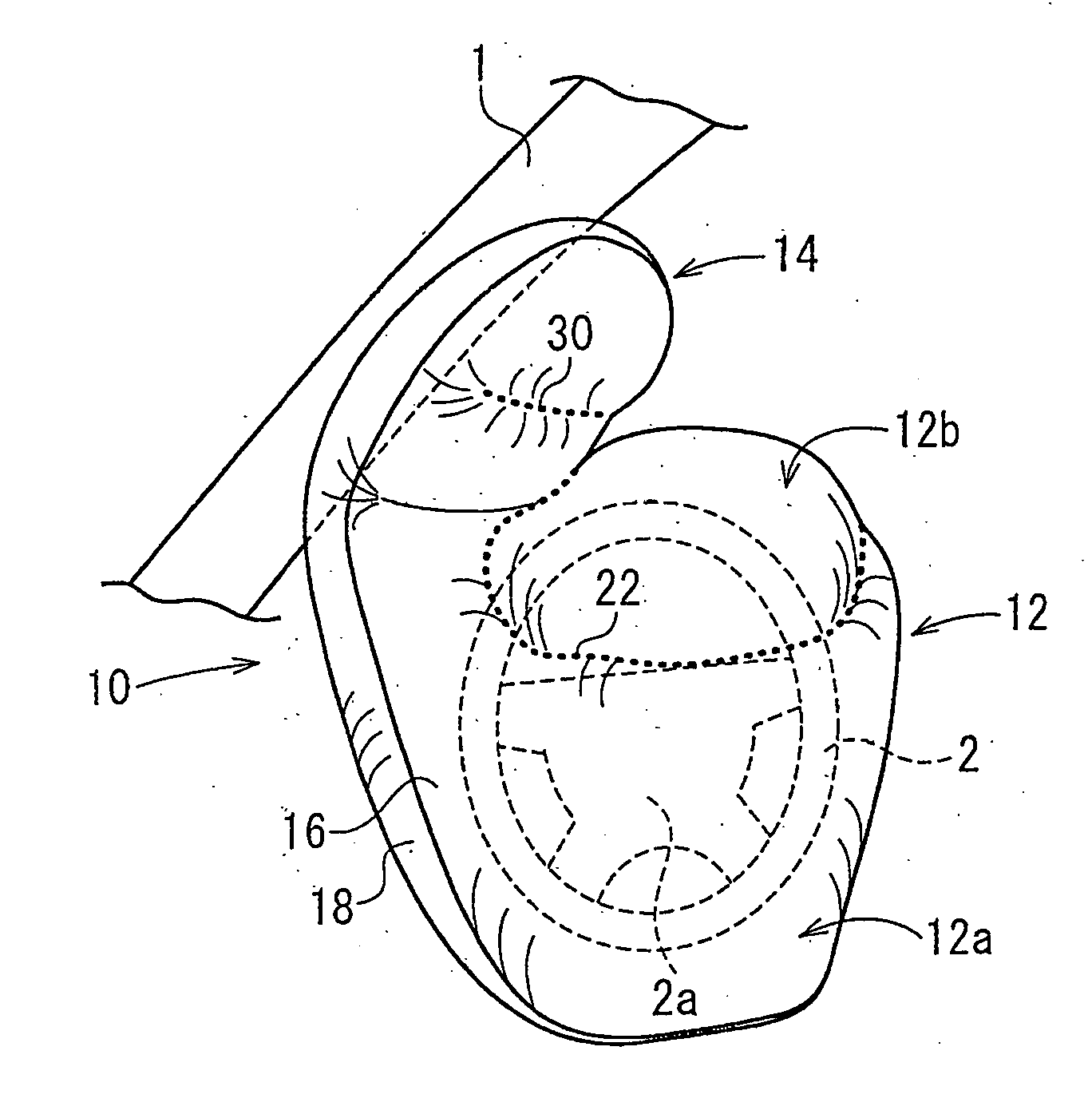 Airbag and airbag apparatus