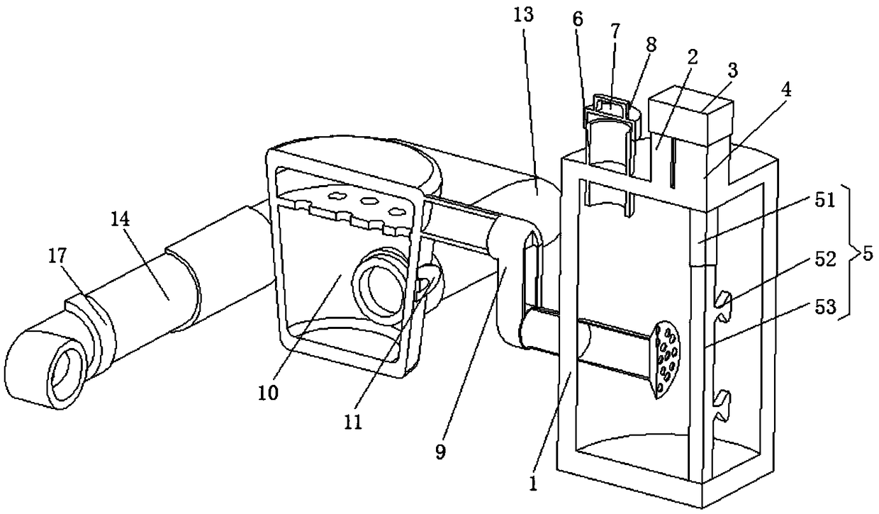 Domestic waste gas purification treatment device